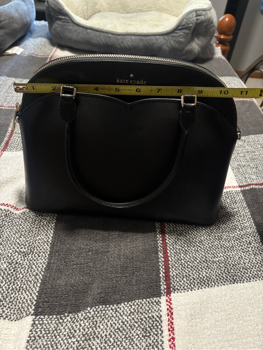 Kate Spade New York Black Saffiano Dome Satchel - Picture 13 of 15